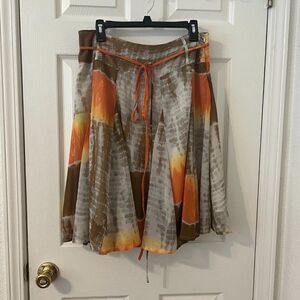 K. Jordan Fully Lined Skirt W/Belt Size 12